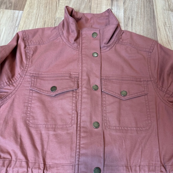 L.L.Bean BeanFlex Utility Barn Outdoor Jacket Shacket Women XS Rust Orange READ - Picture 8 of 16